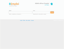 Tablet Screenshot of bemploi.com
